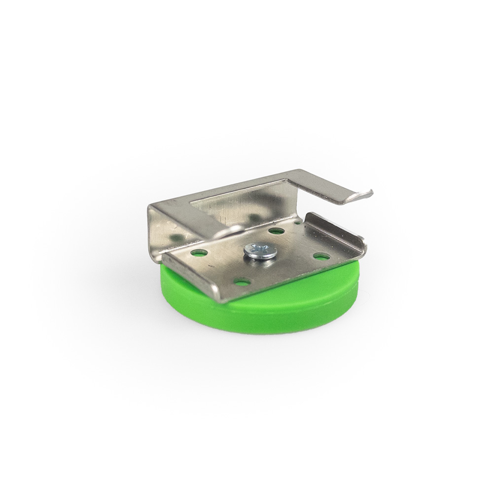 5 stainless steel mounting clips with magnets